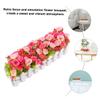 IMIKEYA 1pc White Fence Set Arrangement Artificial Flowers Wedding Decor Home Decor Fake Plant Decor Simulated Bonsai Fake Succulent Plants Green Bamboo Vase Dining Table view 4
