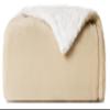 Casual Living Sherpa Throw Blanket Plush Fuzzy Cozy Fleece Throw for Couch Bed or Sofa Living Room and Bedroom Decor Washable Reversible Premium Warm Super Soft Blanket, 50-inch x 60-inch, Beige view 1