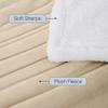Casual Living Sherpa Throw Blanket Plush Fuzzy Cozy Fleece Throw for Couch Bed or Sofa Living Room and Bedroom Decor Washable Reversible Premium Warm Super Soft Blanket, 50-inch x 60-inch, Beige view 4