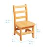 ECR4Kids 30in x 30in Square Hardwood Table with 20in Legs and Two 10in Chairs, Kids Furniture, Honey view 3