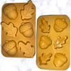 CandyMolds Halloween Silicone, Fall Silicone Molds, Harvest Molds, Chocolate Molds for Cake Decoration, Cakesical Molds, Hot Cocoa Bombs and more (Acorns & Leafs (Large)) view 1