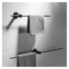 OLOONG Hardware Fittings 50m Black Gold Bathroom Towel Hanger Bars Robe Holder Bathroom Accessories Set Rack Bathroom Hardware (Color : Black-50cm) view 4