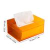 PEKJI Pretty Desktop Tissue Box Cover Acrylic Minimalist Napkin Holder Pumping case Dispenser Rectangular Transparent Tissue Box Practical view 2