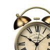 GRFIT Alarm Clock 1pc Retro Round Desktop Clock Small Alarm Clock for Home Living Room Bedroom Office (Battery Not Included) Clocks for Bedside view 2