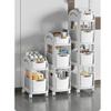 Plastic Chest of Drawers, Drawer Organizer, Structure with Sliding Wheels, Drawers with Modern Design, Storage. view 2