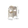 Plastic Chest of Drawers, Drawer Organizer, Structure with Sliding Wheels, Drawers with Modern Design, Storage. view 3