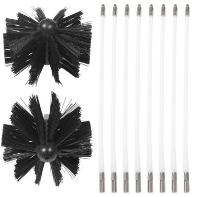 Yardwe Dryer Vent Cleaning Brush Kit Chimney Sweep Tools Sturdy Nylon Brush for Indoor Cleaning