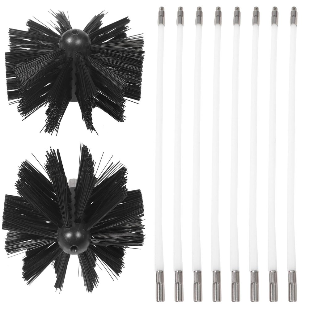 Yardwe Dryer Vent Cleaning Brush Kit Chimney Sweep Tools Sturdy Nylon Brush for Indoor Cleaning