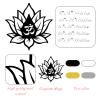 Cadeali Lotus Flower Wall Art, Metal Lotus Flower Wall Art, Om Metal Decor, Spiritual Decor, Om Symbol Sign, Living Room, Bedroom, Yoga Room Hangings, Home Decortion(18"x 18"| 47x47cm, Gold) view 3