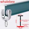 whalebee Flexible Curtain Track Curtain Track Easy to Install Can Be Bent Manually Curtain Wall/Ceiling Mounting Track Smooth Running Wear-Resistant Bendable Curtain Pole view 2