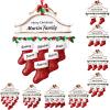 witfox Personalized Family Christmas Ornaments 2025 - Personalized Christmas Ornaments Family of 6, Custom Name Stocking Xmas Ornaments Personalized for Family Members view 1