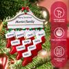 witfox Personalized Family Christmas Ornaments 2025 - Personalized Christmas Ornaments Family of 6, Custom Name Stocking Xmas Ornaments Personalized for Family Members view 3