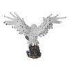 ICE Armor Detailed Craftmanship 18 1/2" Yellow-Eyed Snow Owl Decor Sculpture, Soaring Owl Statue for Shelf Table Counters, Winter/Fall Home, Animal Decorations Christmas Ornaments for Living Room view 3