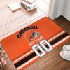 Midkepf Custom Cincinnati Door Mat Bathroom Rugs, Personalized Any Name Number Non-Slip Bath Mat, Custom Rug Gift for Football Fans Men Women 23.6" L X 15.7" W view 2