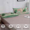 BOBOWUNY St. Patrick's Day Pillow Covers King Size, Soft Bed Throw Pillowcases Breathable Cooling Long Lumbar Body Pillow Sham Cover for Bed Sofa 20x40 Lucky Clover Green Black Plaid Wooden view 4
