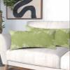 BOBOWUNY Green Botanical Pillow Covers King Size, Soft Bed Throw Pillowcases Breathable Cooling Long Lumbar Body Pillow Sham Cover for Bed Sofa 20x40 Spring Floral Summer Tropical Plants view 2
