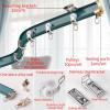 whalebee Flexible Curtain Track Curtain Ceiling Track Easy to Install Bendable Curtain Rail for Bay Window Curtain Rail Track Aluminium Alloy with Silent Wheels Curtain Pole view 3