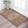 2' X 3' Beige Gray and Taupe Medallion Power Loom Area Rug view 1