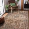 2' X 3' Beige Gray and Taupe Medallion Power Loom Area Rug view 3