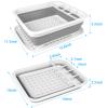 Collapsible Dish Drying Rack Portable Dish Drainers for Kitchen Counter with Drainboard, Kitchen Sink Organizer Basket RV Accessories Camper Storage and Organization Dish Rack Over Sink Drying Rack view 2