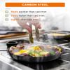 Commercial CHEF 12" Carbon Steel Skillet, Non Stick Frying Pan with Ceramic Coating, Safe for Any Cooktop, Oven or Grill, Lighter and Cools Faster than Cast Iron view 3