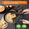 Commercial CHEF 12" Carbon Steel Skillet, Non Stick Frying Pan with Ceramic Coating, Safe for Any Cooktop, Oven or Grill, Lighter and Cools Faster than Cast Iron view 4