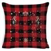 orkly Christmas Pillowcase Linen Peach Flannel Cushion Pillowcase view 4