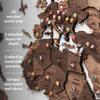 ENJOY THE WOOD 3D Wood World Map Wall Art Large Wood Wall Dcor Housewarming Gift Idea Wood Wall Art World Travel Map For Home & Kitchen or Office (Small, Dark Walnut) view 2