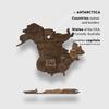 ENJOY THE WOOD 3D Wood World Map Wall Art Large Wood Wall Dcor Housewarming Gift Idea Wood Wall Art World Travel Map For Home & Kitchen or Office (Small, Dark Walnut) view 4