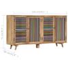 WEHUOSIF Sideboard,Wood Tv Stand,Coffee Table,Storage Cabinet,Corner Hutch Cabinet,Kitchen Wall Cabinets,Bedside Cabinet,for Living Room,Entryway,Hallway,59.1"x11.8"x29.5" Solid Mango Wood view 2
