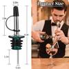 100 Pack Liquor Pour Spout, Stainless Steel Classic Bottle Pourers with Rubber Dust Cap, Speed Wine Bottle Pourer for Liquor Bottle, Oil Bottles view 2