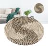RXMORI Hanging Wall Basket Decor, Boho Wall Plate, Handcrafted Seagrass Hanging Baskets, Multifunction Woven Insulation Pad for Living Room Kitchen (Style 2) view 2