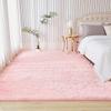 Andency 6x9 Area Rugs Pink,Large Shag Fluffy Soft Shaggy Rugs for Living Room Bedroom, Non-Slip Thick Plush Carpet for Kids Girls and Boys, Dorm Nursery Home Decor Aesthetic view 3