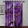Baocicco Purpled Gold Marble Blackout Window Curtains for Bedroom Living Room Gold Glitter Texture Print Darkening Window Drapes with Grommets Modern Luxury Design Purpled Curtain 2 Panels 42x96 Inch view 1