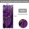 Baocicco Purpled Gold Marble Blackout Window Curtains for Bedroom Living Room Gold Glitter Texture Print Darkening Window Drapes with Grommets Modern Luxury Design Purpled Curtain 2 Panels 42x96 Inch view 2