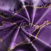 Baocicco Purpled Gold Marble Blackout Window Curtains for Bedroom Living Room Gold Glitter Texture Print Darkening Window Drapes with Grommets Modern Luxury Design Purpled Curtain 2 Panels 42x96 Inch view 3