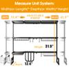 Over The Sink Dish Drying Rack with Fruit Basket, 2-Tier Kitchen Counter Dish Drainer Rack Adjustable (33.8 to 41.5 inch), Expandable Utensil Holder Caddy Metal Hook, Black ( Color : Black 3 Tiers 33. view 2