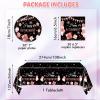 41PCS Retirement Decorations for Women Black Rose Gold Themed Retirement Decor Paper Plates Napkins Tablecloth Set for Women's Say Goodbye Party Supplies view 2