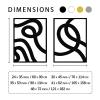 Minimalist Metal Wall Art, Abstract Metal Wall Art, 2 Pieces Metal Wall Art, Modern Metal Wall Decor, Unique Wall Decor, Mid Century Modern Metal Wall Art, Above Bed Decor (Silver, 41 x 62 inch / 105 x 158 cm) view 4