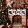 MALIHONG Personalized Cute Jack Russell Terrier Dog Christmas Stocking Buffalo Plaid Check Snowflake Stocking Pet Dog Bone Custom Name Gift Candy Bag Fireplace Hanging Decor Stocking 14.4" view 4