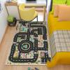 Analog ABC Kids Rug Playroom Car Play Mat City Life Road Rug for Cars Fun City Map for Carpet for Bedroom Boys (78 * 118 inches, Evening City) view 3