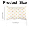 uywapvt 2Pcs Flower Throw Pillow Covers Decorative Daisy Cushion Cover Soft Comfortable Pillow Cushion Cases Small Daisy Cushion Covers for Sofa Couch Living Room(35 * 50 cm,White) view 2