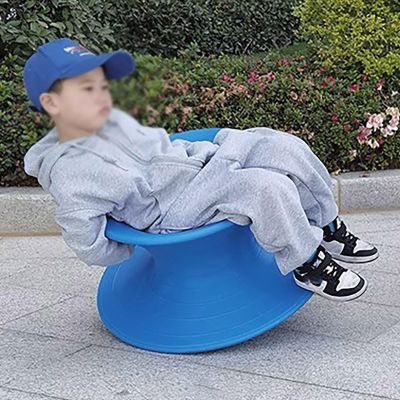 CMYUN Non Slip Kids Swivel Chair Sit and Spin, Gyro Spinning Chair/Sensory Chair/Swivel Desk Chair, Living Room Swivel Stool for Sense Training (Color : Blue)