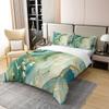 100% Cotton Marble Bedding Set Queen Size Abstract Marble Texture Design Duvet Cover Set for Kids Child,Tie Dye Comforter Cover Set Golden Marbling Quilt Cover Green Ink Fluid Art Marble Home Decor view 3