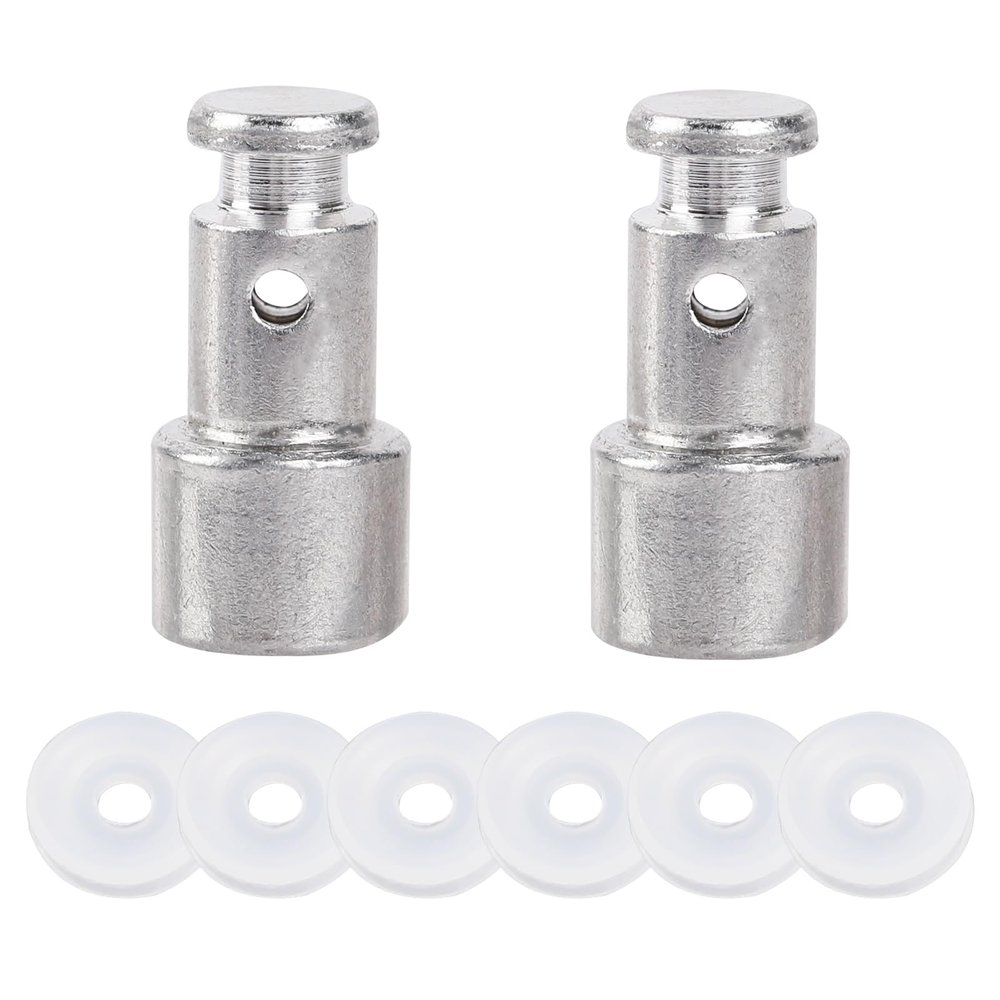 2 Pcs Universal Replacement Floater Valve with 6 Pcs Silicone Gaskets Electric Pressure Cookers Parts for Pressure Pot Such as XL, YBD60-100, PPC770, PPC780, PPC790