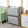 DULLEMELO Large Grey Storage Baskets 70L Oversized Dog Toy Bin Basket, Collapsible 22" X 15" X 13" Extra Large Fabric Baskets for Storage Clothes, Toys, Blankets Organizers (Grey) view 4