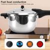Pressure Pot for Cooking, 80KPA Stainless Steel Explosion Proof Household Pressure Cooker Multifunctional Kitchen Pressure Cooker with Safety Valve, Pressure Cooking Pot (6L) view 2