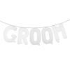 16 inch Multicolor GROOM Balloons Banner Wedding Party Decorations Sign (GROOM White) view 1
