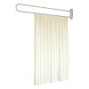 6.5ft Tall Wall Mounted Privacy Bed Divider Curtain, Apricot Room Separator Privacy Barrier for Hospital Beauty Clinic Between Beds, Flexible Replaceable Indoor Partitions Screen ( Color : White brack view 1