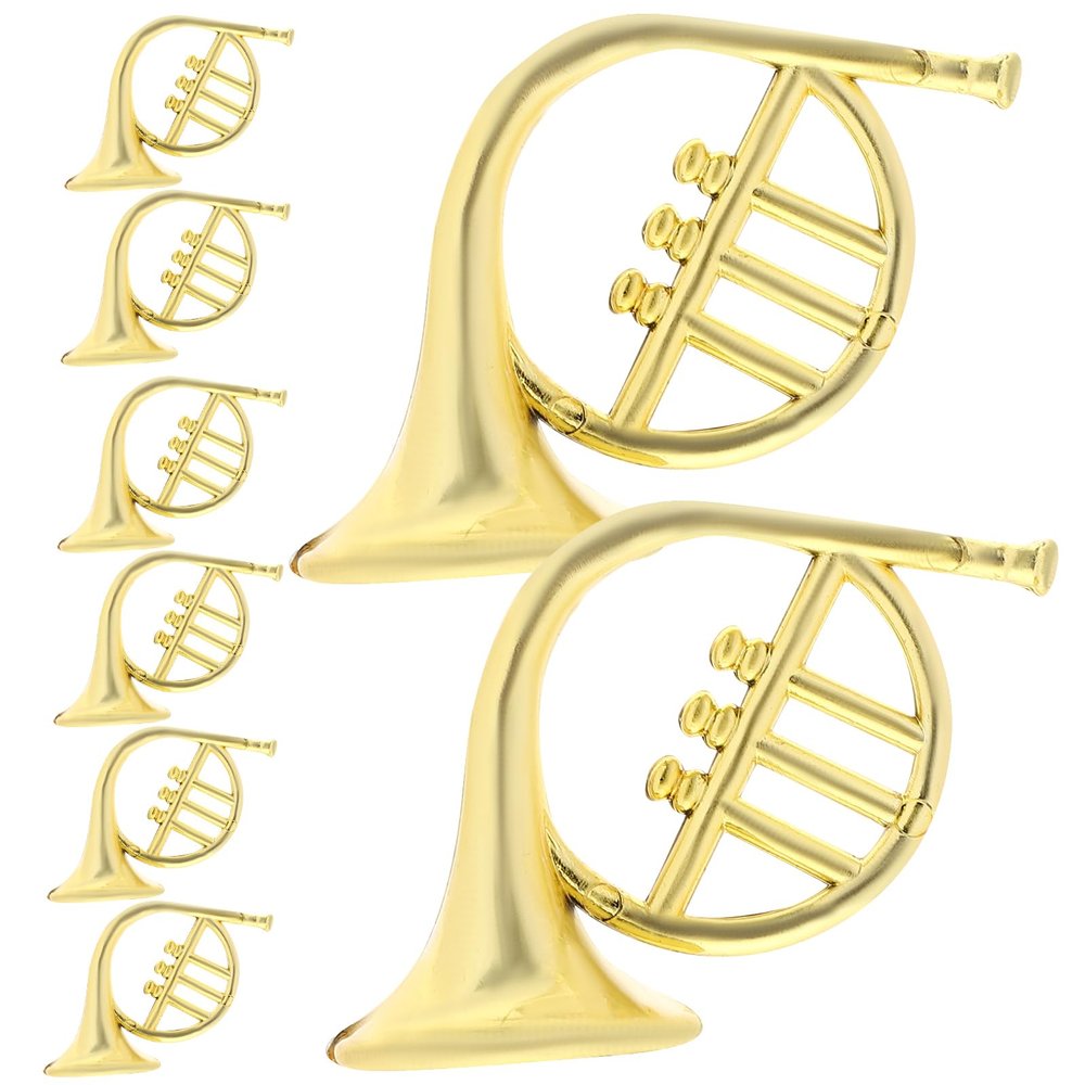20pcs Christmas Instrument Ornaments, Mini Horn Model Pendant Hanging Decor Miniature Instrument for Xmas Tree